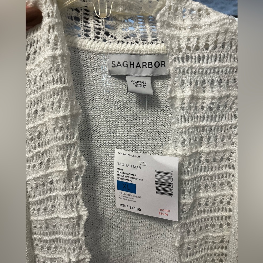 Sag Harbor Women's Cream Sweater - Picture 2 of 2